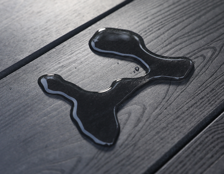 Mesa rectangular HDPE negra