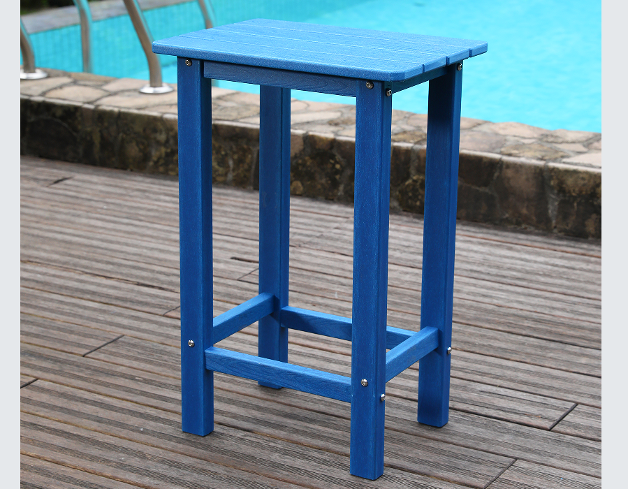 Juego de mesa y silla de comedor para exteriores de HDPE, banco